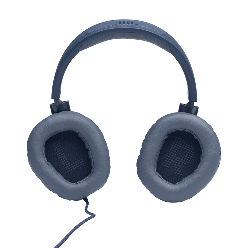 JBL Quantum 100 - Blue - Wired over-ear gaming headset with flip-up mic - Detailshot 3 image number null